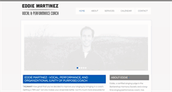 Desktop Screenshot of eddiemartinezcoach.com